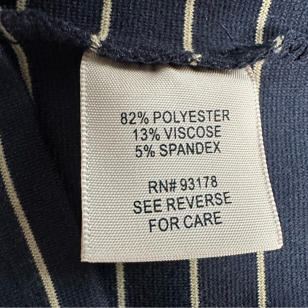 Philosophy Striped Bodycon Dress, Navy with Cream Stripes, Medium, NWT - Picture 5 of 7